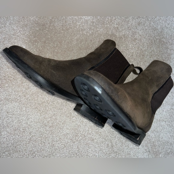 Thursday Duchess Boots in Dark Olive Suede - Picture 8 of 8